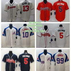 Atlanta Braves Ronald Acuna Jr.  Olson Riley freeman baseball jerseys