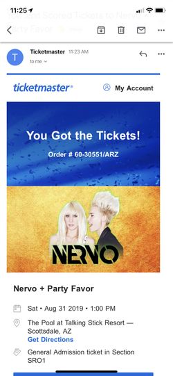 Selling Nervo , party favor , dada life pool party ticket