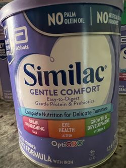 Similac Gentle Comfort Formula – 12.6 oz cans. Brand new and sealed.