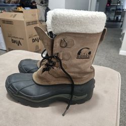 Sorel Chilanko Winter Boots Size 9 Brown Waterproof Insulated