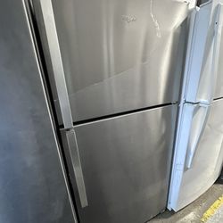 Whirlpool Top Freezer Stainless Steel 