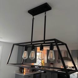 4 Light Black Chandelier