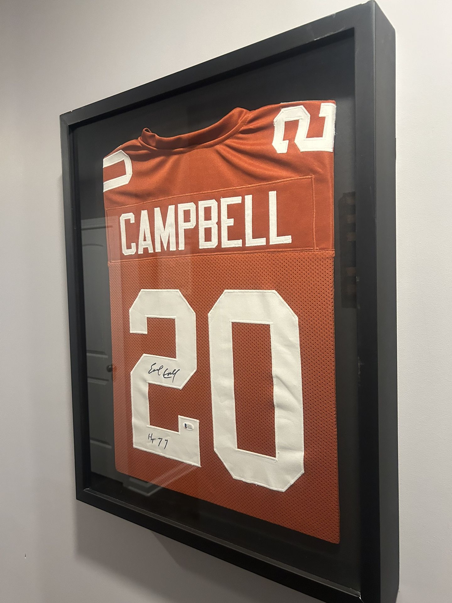 Earl Campbell Signed Jersey