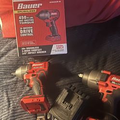 1/2” And 3/8” Brushless Impact Set W/ Charger 