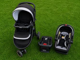 Graco stroller and car seat with base