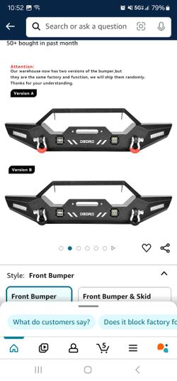 Off Road Jeep Bumper