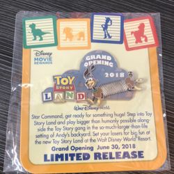 Disney Toy Story Land Grand Opening Pin LIMITED EDITION
