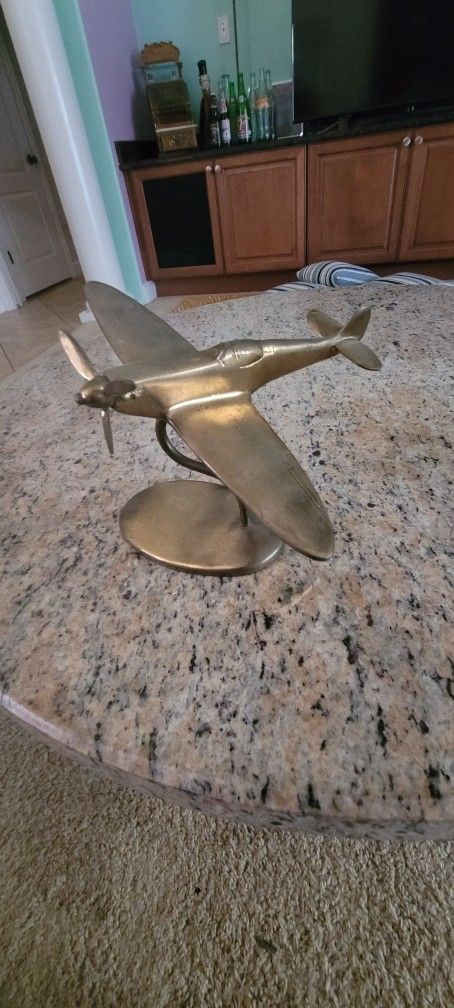 Bronze paper weight P-51 Aircraft