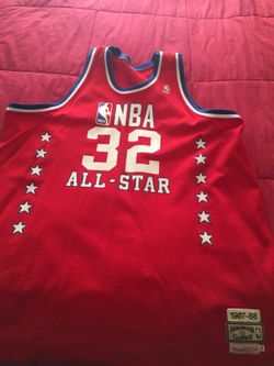 Magic Johnson all star jersey