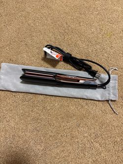 Black and Rose Gold Hair Straightener Flat Iron