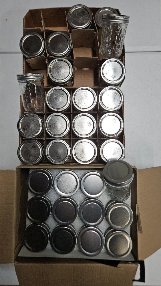 8-Oz Jelly Jars - 31 Total