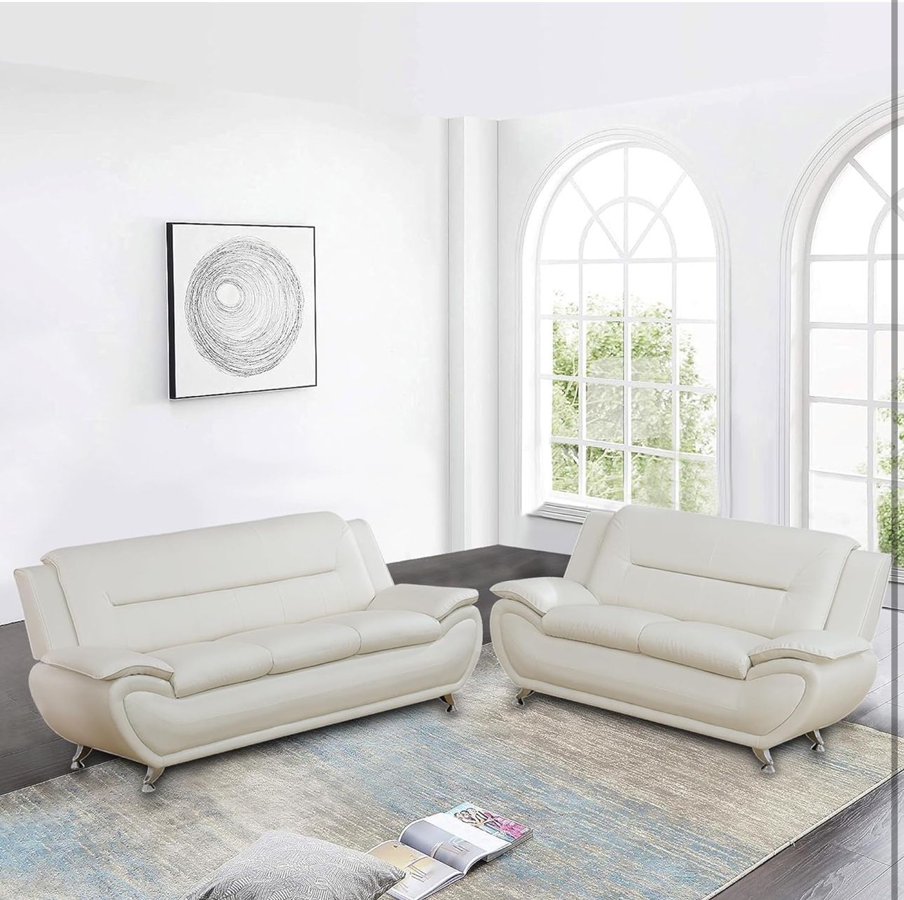 Leather couches in box brand new