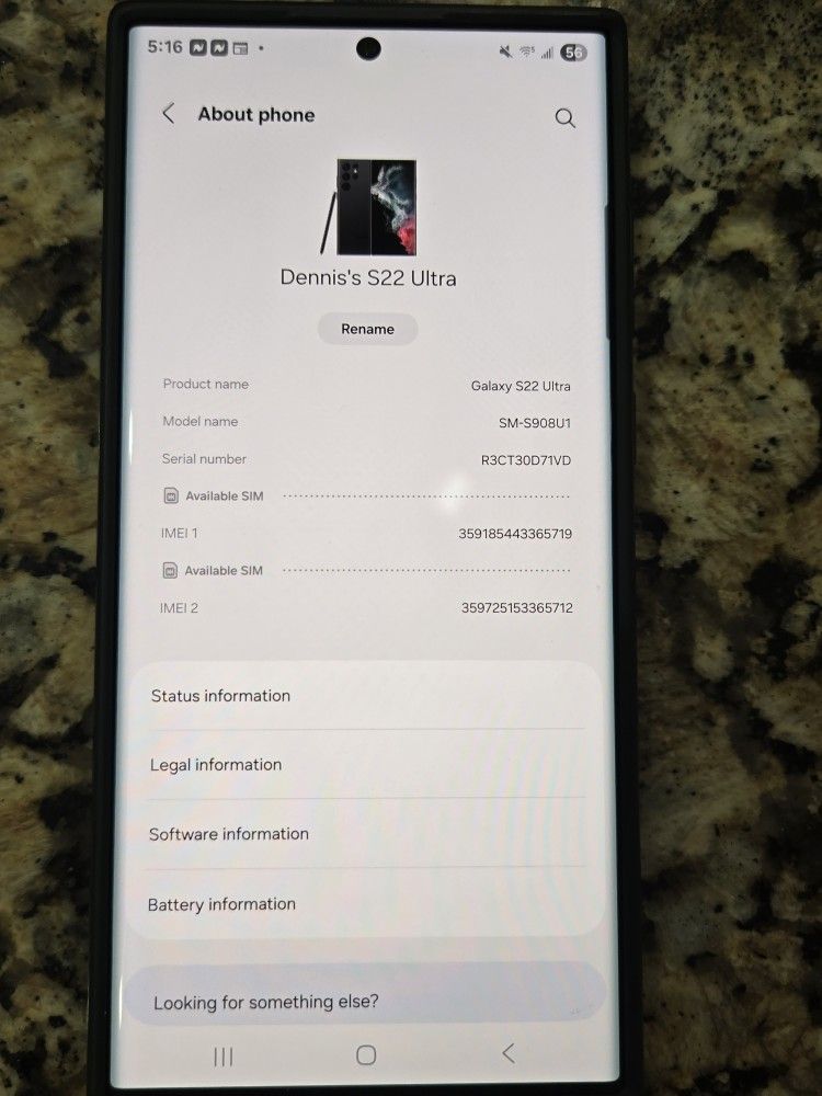 Samsung Galaxy S22 Ultra Unlocked Fully Paid Off