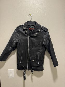 Vintage Mustang Harley Davidson Leather Jacket Women Size 10