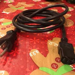 6ft 3 Prong Computer Electronics Xbox PS2 Power Charger Cable $5 