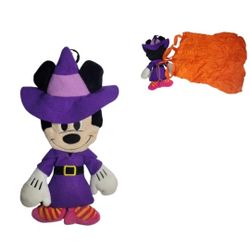 DISNEY Halloween Minnie Mouse Witch Bag Plush Trick Or Treat Bag 13"×15 Rare