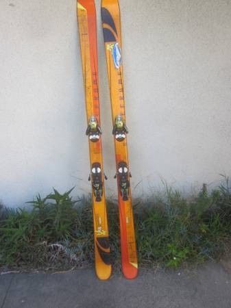 SALOMON SPACEFRAME 181cm parabolic shaped twin tip snow skis EX COND