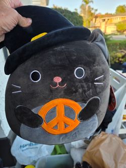 Squishmallow Black Cat Halloween Plush