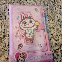 Lububu Note Book With Ink Pen Brand New Set