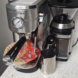 Casabrew Espresso  Machine With Bean Grinder 