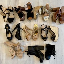 Women’s shoes, high heels, short boot, Variety 