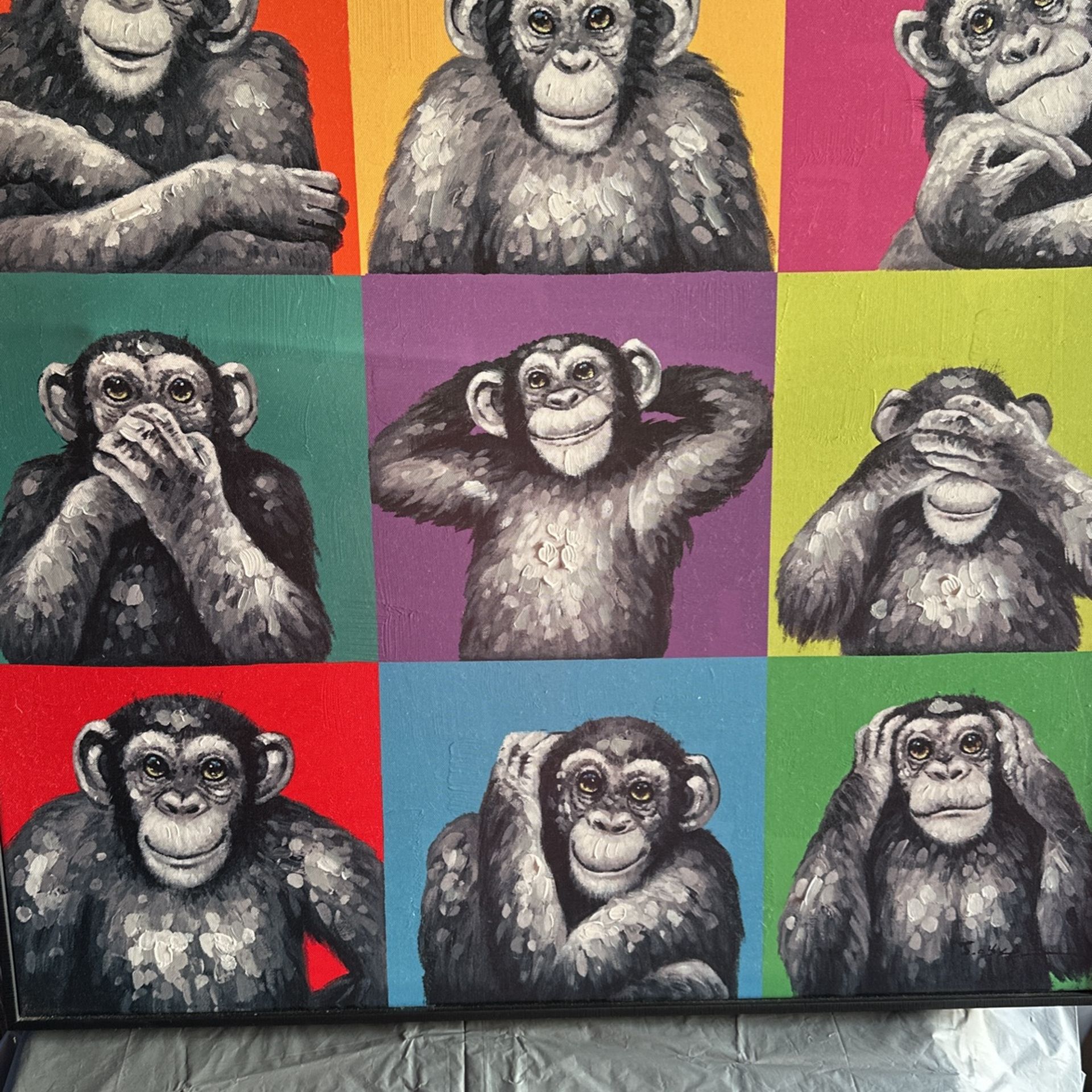 Multiple Monkeys Wall Picture