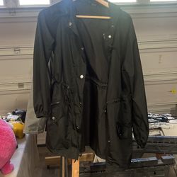Women’s Black Rain Jacket