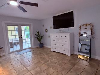 White dresser And White Night Stand