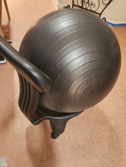 Exercise ball with base nice and firm.