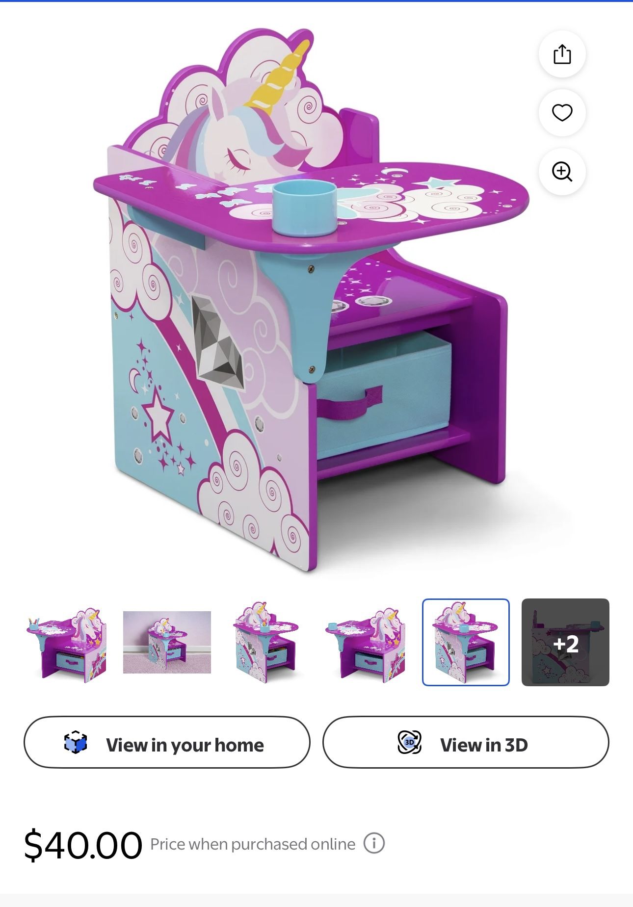 New Unicorn Kids Desk