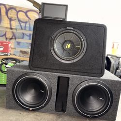 2 P1 Rockfords 10” And A Kicker Comp 10”
