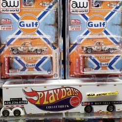 Collectible Gulf Auto World Chevy Silverado 1:64 Scale Diecast $30 Each