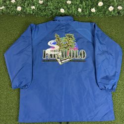 Vintage Pakalolo Hawaii The Green Revolution Zip Up Windbreaker Jacket L 420 Blue RARE