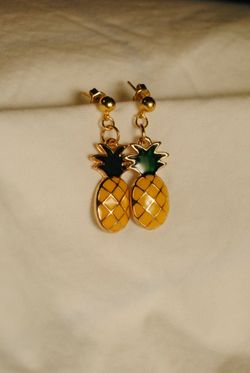 Pineapple Charm Earrings