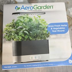 NEW AeroGarden Harvest - 6 Pod Indoor Garden (Black)