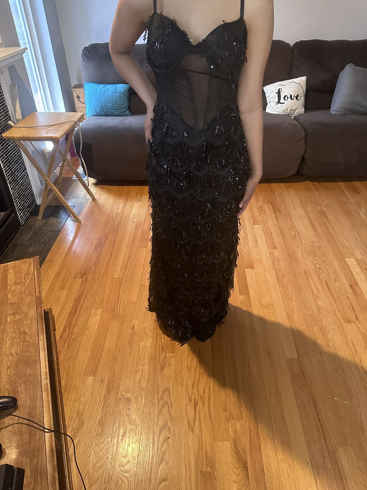 Black Sparkly Prom Dress