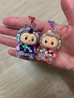 Labubu Glitter Keychain
