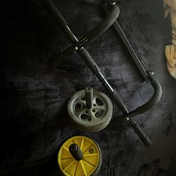 2 ab wheel rollers and pull up bar