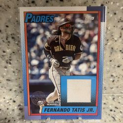 2025 Topps Fernando Tatis Jr Game Used Jersey Card