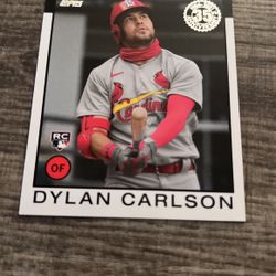2021 Topps Series 1 Dylan Carlson 1986 Topps Rookie RC #86B-83 Cardinals