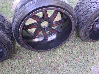 Rims and tires 24x14 needs one tire