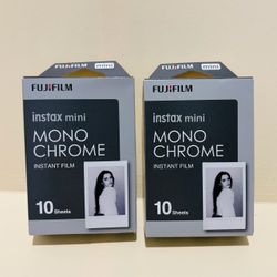 FUJIFILM Instax Mini Monochrome Film - 10 Exposures