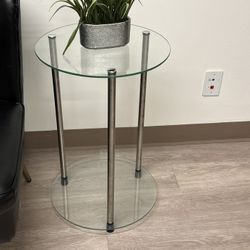 Glass End Table
