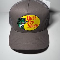 Bass Pro Shops Gray Trucker Hat - NEW w/ TAGS - CASH ONLY