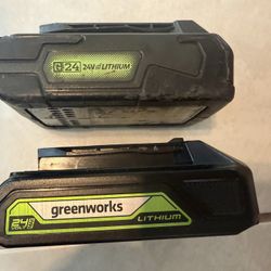 Greenworks 2.4v Lithium Batteries 