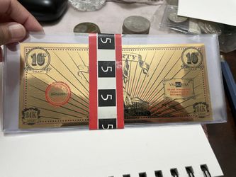 2016 ValAUrum Liberty Gold Note - 1/10 Gram 24K Gold Note Limited Edition