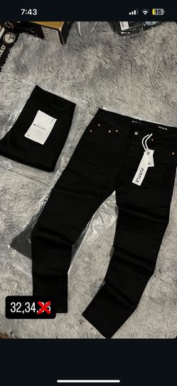 Black purple jeans 