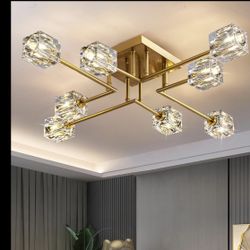 Modern 8 Light Crystal Chandelier 