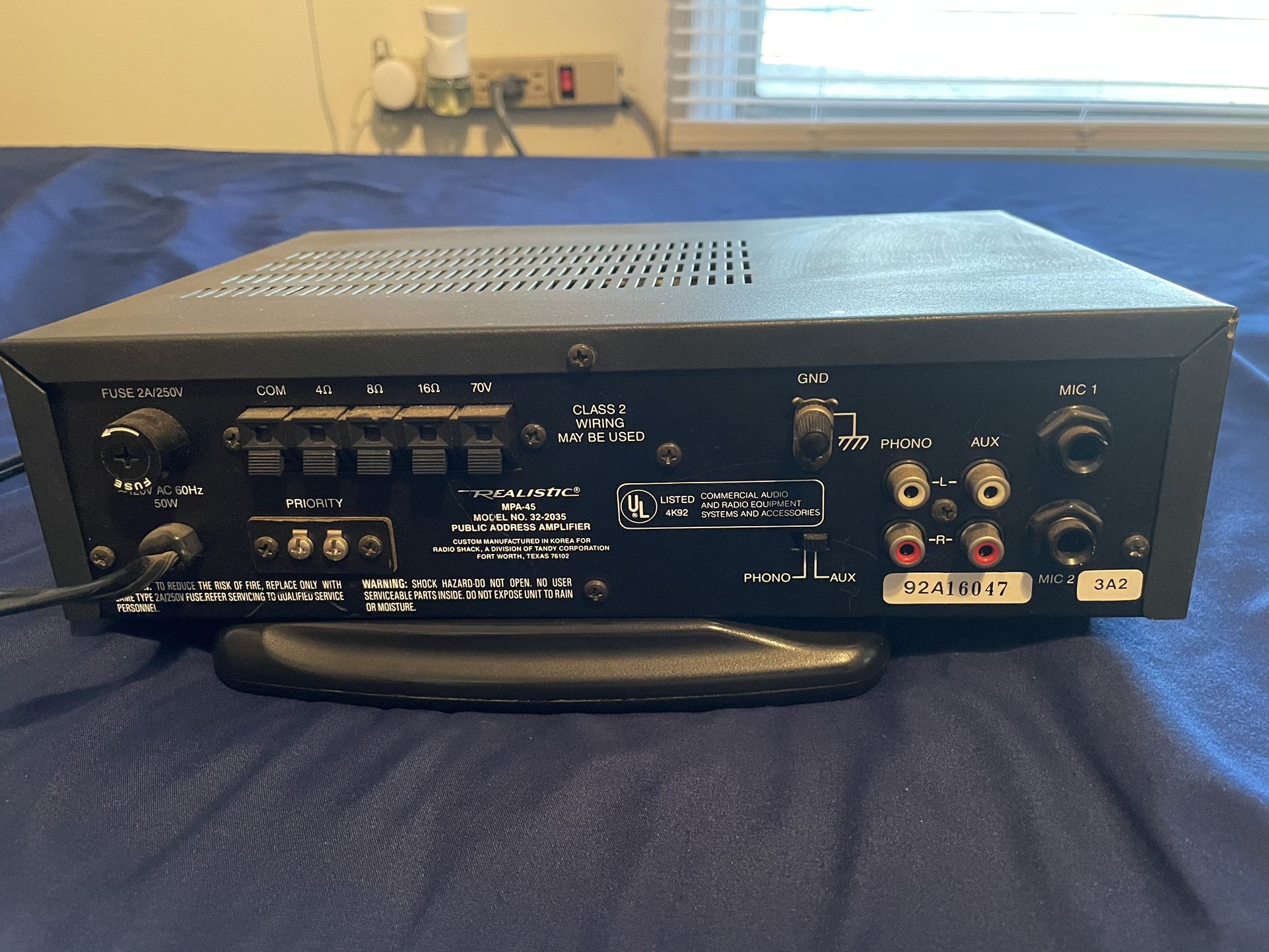 Realistic MPA-45 35 Watt PA AMPLIFIER