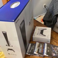 Brand New Console Disc Version 3 Game + 1 Controller Bundle